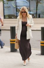 Pregnant MOLLIE KING Leaves BBC Radio One Studios in London 08/14/2024