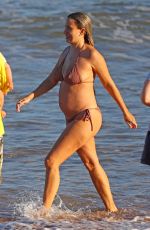 Pregnant RENEE BARGH in Bikini at a Beach in Sydney 08/24/2024