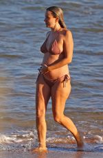 Pregnant RENEE BARGH in Bikini at a Beach in Sydney 08/24/2024