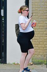 Pregnant ROSIE SMITH Out in London 08/15/2024