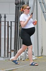 Pregnant ROSIE SMITH Out in London 08/15/2024