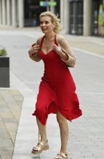 RACHEL RILEY Leaves Countdown Filming at Media City in Salford 08/21/2024