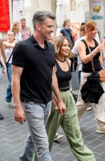 RACHEL STEVENS and Brendyn Hatfield at Secret Food Tour in Soho 08/14/2024