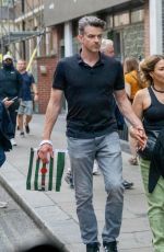 RACHEL STEVENS and Brendyn Hatfield at Secret Food Tour in Soho 08/14/2024