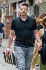 RACHEL STEVENS and Brendyn Hatfield at Secret Food Tour in Soho 08/14/2024