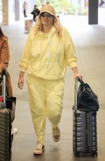 REBEL WILSON Arrives at Sydney Airport 08/04/2024