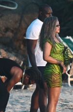 RIHANNA at a Party with Friends on a Yacht in Barbados 08/07/2024
