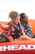 RIHANNA Out at a Beach in Barbados 08/06/2024