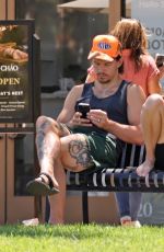 RILEY KEOUGH and Ben Smith-Petersen at Sunlife Organics in Calabasas 08/15/2024