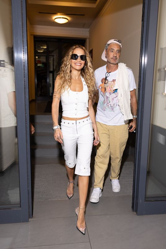 RITA ORA and Taika Waititi Out in Timisoara in Romania 08/23/2024
