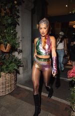 RITA ORA Leaves Stock Exchange Hotel in Manchester Ahead of Pride Performance 08/24/2024