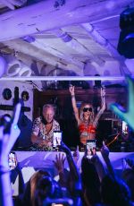 RITA ORA Partying with Fat Boy Slim and Performing a Song That They Did Together in Ibiza 08/02/2024