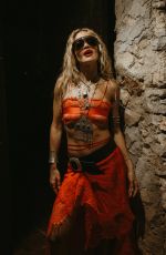 RITA ORA Partying with Fat Boy Slim and Performing a Song That They Did Together in Ibiza 08/02/2024