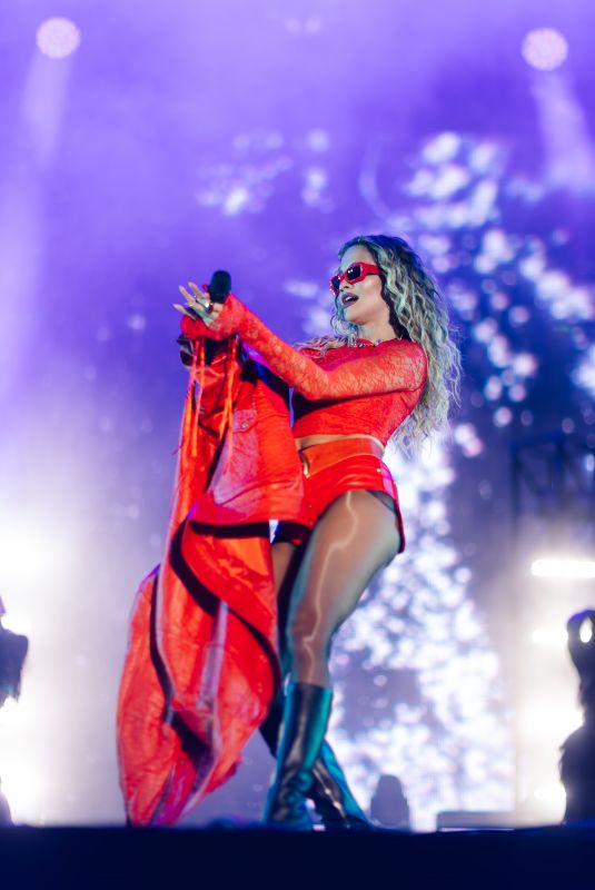 RITA ORA Performs at a Concert in Timisoara 08/23/2024