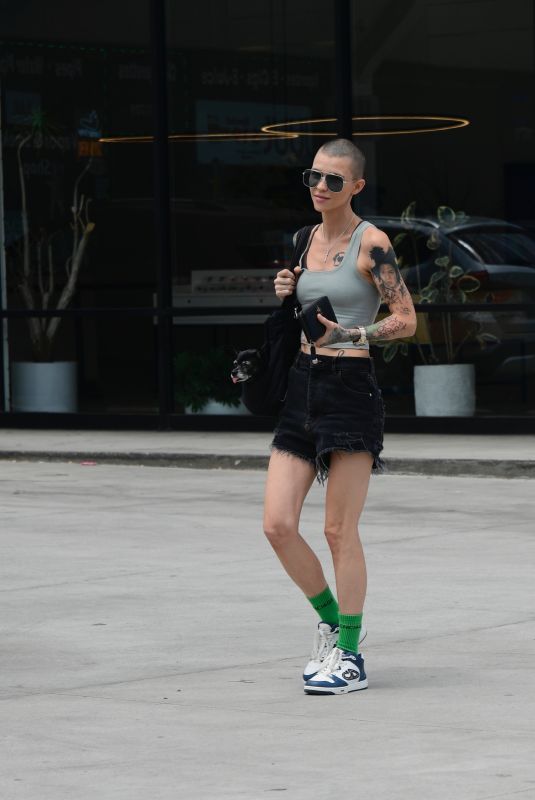 RUBY ROSE Out with Her Dog in Los Angeles 08/02/2024