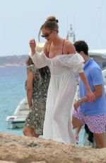 SALMA HAYEK on Holiday Vacation at a Yacht Out in Formentera 08/13/2024