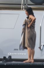 SALMA HAYEK on Holiday Vacation at a Yacht Out in Formentera 08/13/2024