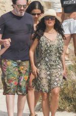 SALMA HAYEK on Holiday Vacation at a Yacht Out in Formentera 08/13/2024