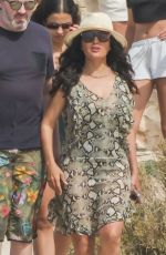 SALMA HAYEK on Holiday Vacation at a Yacht Out in Formentera 08/13/2024