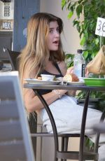 SAM SHEEN at a Lunch with a Friend at Urth Cafe 08/26/2024