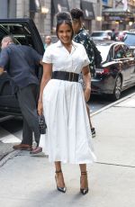 SANAA LATHAM Srrives at Good Morning America in New York 08/26/2024