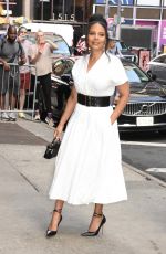 SANAA LATHAM Srrives at Good Morning America in New York 08/26/2024
