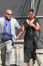 SANAA LATHAN Arrives at Jimmy Kimmel Live! in Hollywood 08/20/2024