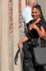 SANAA LATHAN Arrives at Jimmy Kimmel Live! in Hollywood 08/20/2024