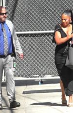 SANAA LATHAN Arrives at Jimmy Kimmel Live! in Hollywood 08/20/2024