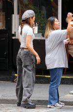SARAH HOLT Shoots an Editorial Under Direction of Jenna Lyons in New York 08/19/2024
