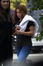 SHAKIRA Arrives at a Recording Studio in Miami 08/08/2024