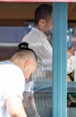 SIENNA MILLER and Oli Green Are All Loved up Inside Spanish Restaurant 08/27/2024