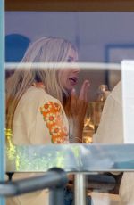 SIENNA MILLER and Oli Green Are All Loved up Inside Spanish Restaurant 08/27/2024