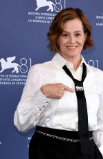 SIGOURNEY WEAVER at The Golden Lion for Lifetime Achievement Photocall at 81st Venice International Film Festival 08/28/2024