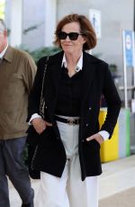 SIGOURNEY WEAVIR Arrives at Marco Polo Airport in Venice 08/27/2024