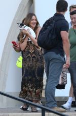 SOFIA VERGARA Leaves AGT Set in Pasadena 08/14/2024