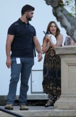 SOFIA VERGARA Leaves AGT Set in Pasadena 08/14/2024