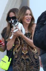 SOFIA VERGARA Leaves AGT Set in Pasadena 08/14/2024