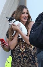 SOFIA VERGARA Leaves AGT Set in Pasadena 08/14/2024