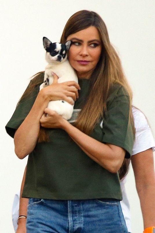 SOFIA VERGARA Leaves AGT Studio in Pasadena 08/22/2024