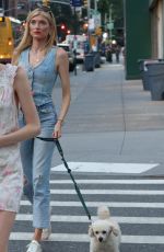 SOPHIE SUMNER Out with Her Dog in New York 08/02/2024