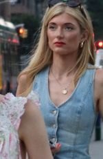SOPHIE SUMNER Out with Her Dog in New York 08/02/2024