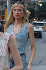 SOPHIE SUMNER Out with Her Dog in New York 08/02/2024