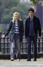 SOPHIE TURNER on the Set of Haven with Co-star Jacob Fortune-Lloyd 08/15/2024