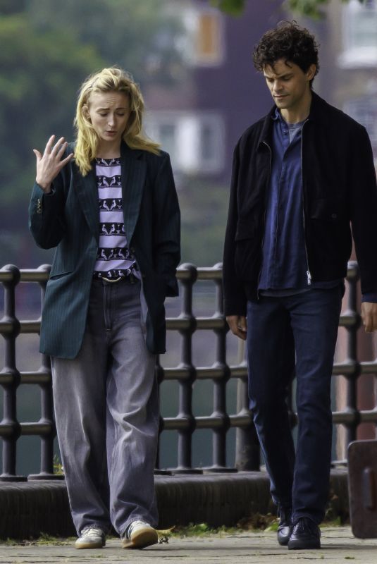 SOPHIE TURNER on the Set of Haven with Co-star Jacob Fortune-Lloyd 08/15/2024