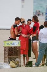 STELLA MAXWELL at a Beach Photoshoot in Miami Beach 08/29/2024
