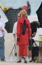 STELLA MAXWELL at a Beach Photoshoot in Miami Beach 08/29/2024