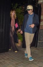 SUKI WATERHOUSE and Robert Pattinson Leaves Chiltern Firehouse in London 08/10/2024