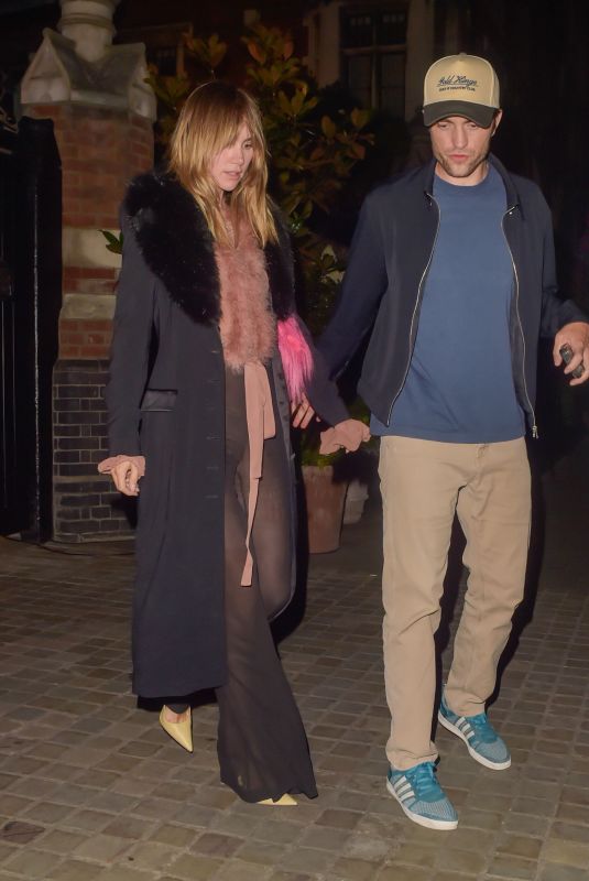 SUKI WATERHOUSE and Robert Pattinson Leaves Chiltern Firehouse in London 08/10/2024