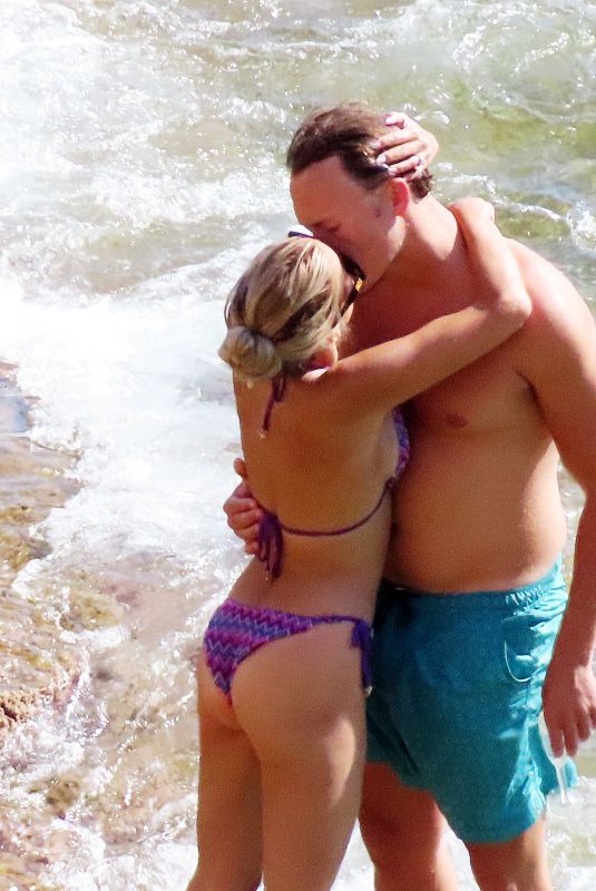 SYLVIE MEIS in Bikini and Patrick Gruhn on Holiday in Mallorca 08/08/2024